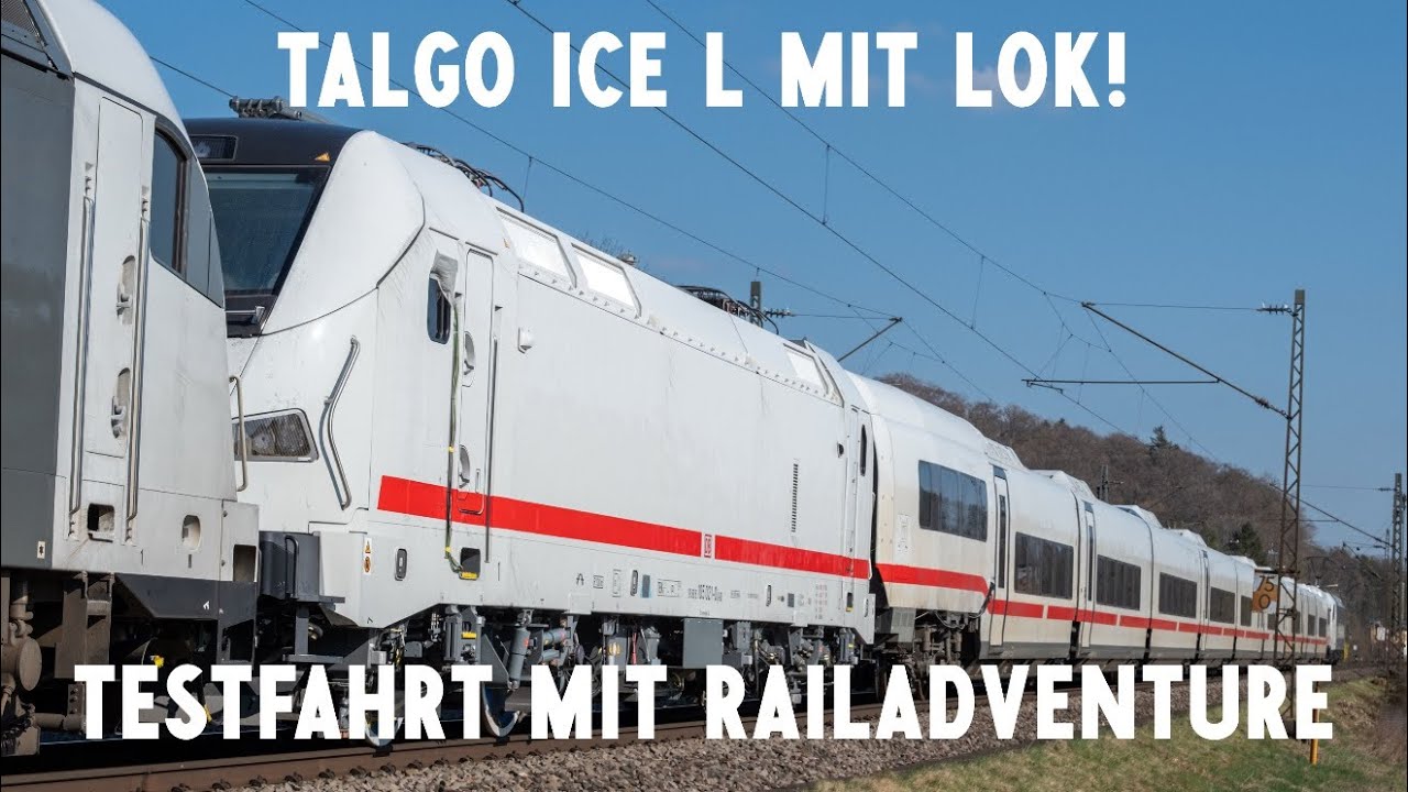 Talgo ICE L mit DB Baureihe 105 – Testfahrt auf der Geislinger Steige | RailAdventure