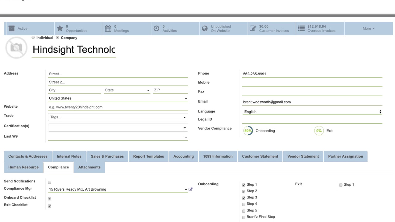 Insurance Certificate Tracking