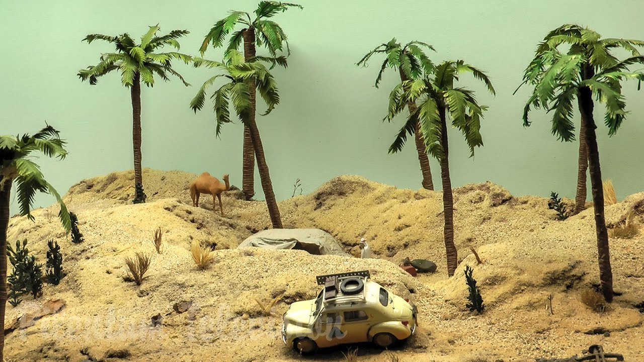 Extremely Rare Arabic Model Railroad O Scale Layout [ نموذج للقطارات ]