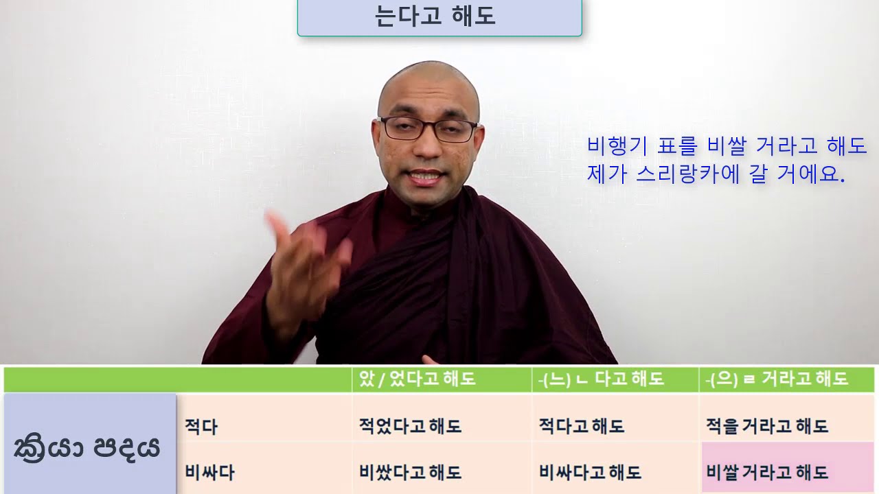 는다고 해도 Grammar (62 Lesson)