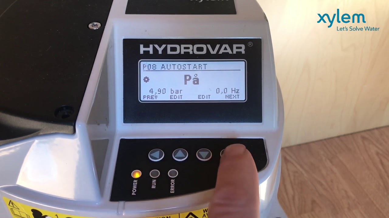 Enkel jusering av xylem hydrovar