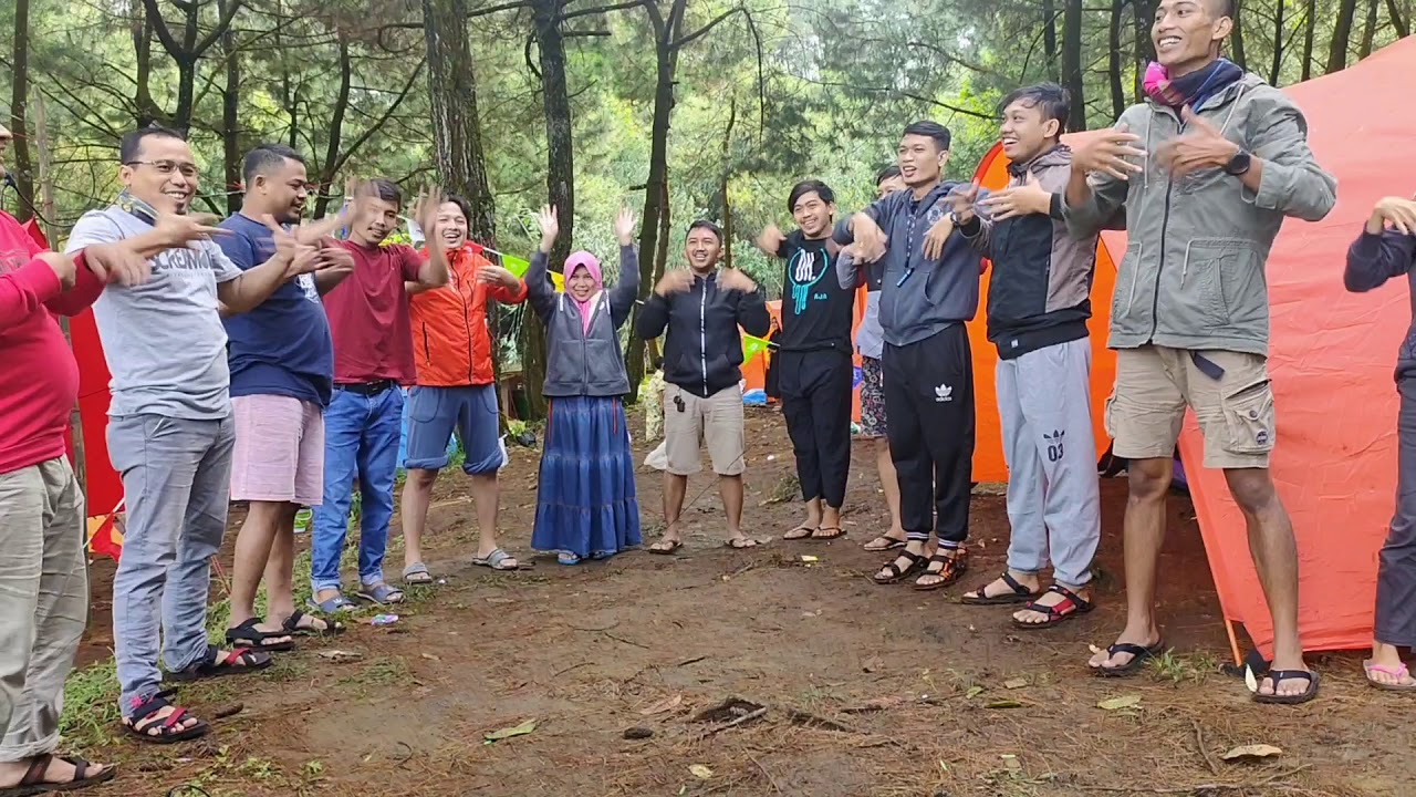 outbound fun game and camping, outbound games tanpa alat simple dan seru