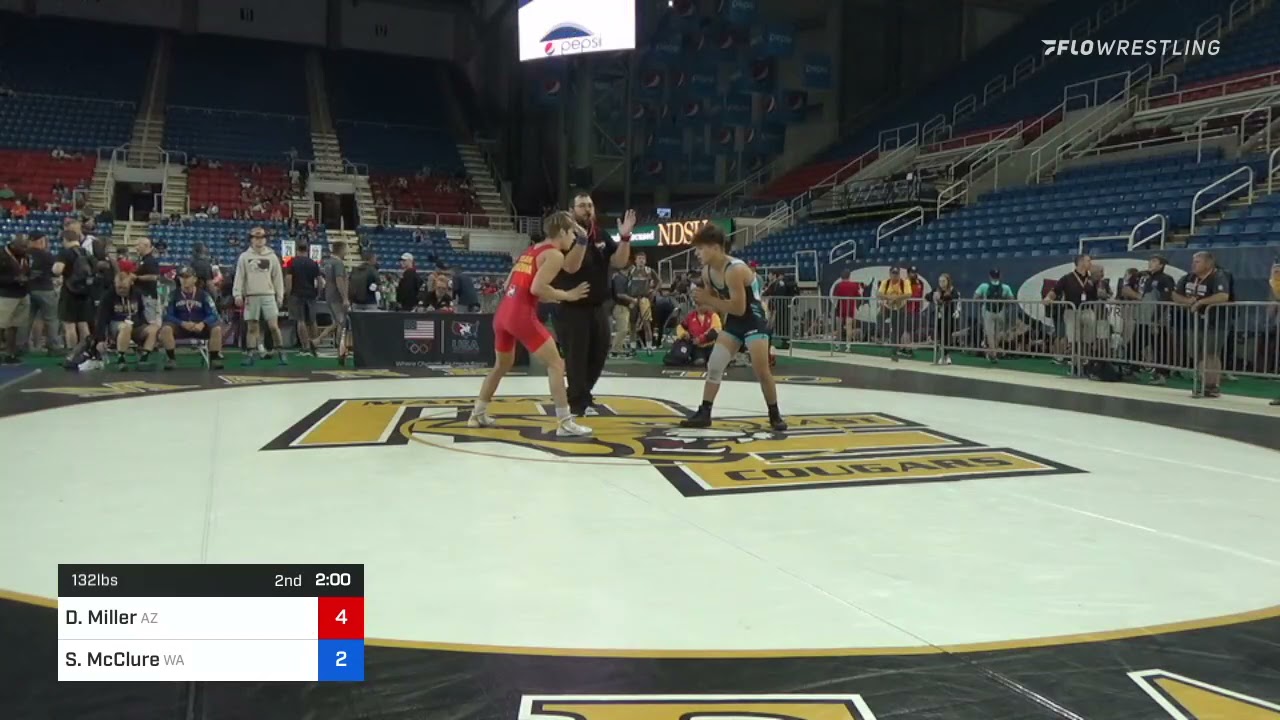 132 Lbs Round Of 64 - Damen Miller, Arizona Vs Smokey McClure, Washington Ccf1