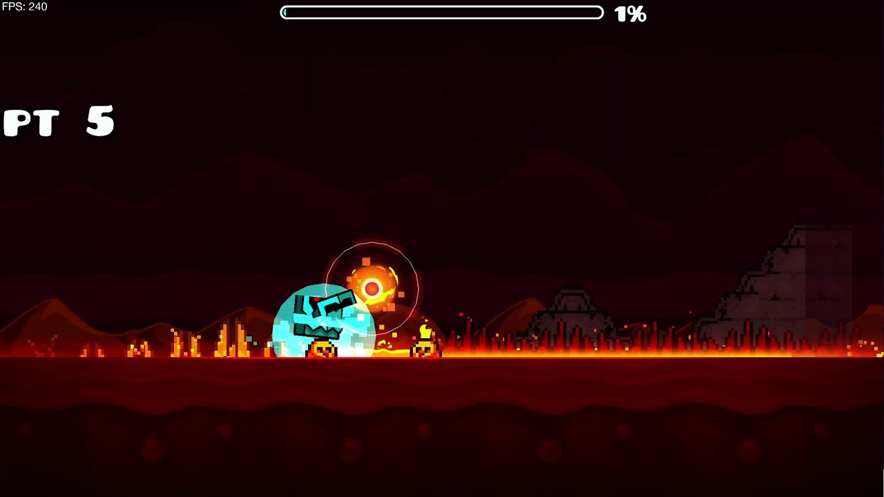 Trying to beat Dash on Geometry Dash