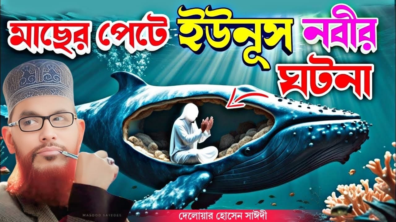 মাছের পেটে ইউনূস নবীর ঘটনা | allama delwar hussain saidi waz | saidi waz | দেলোয়ার হোসেন সাঈদী ওয়াজ