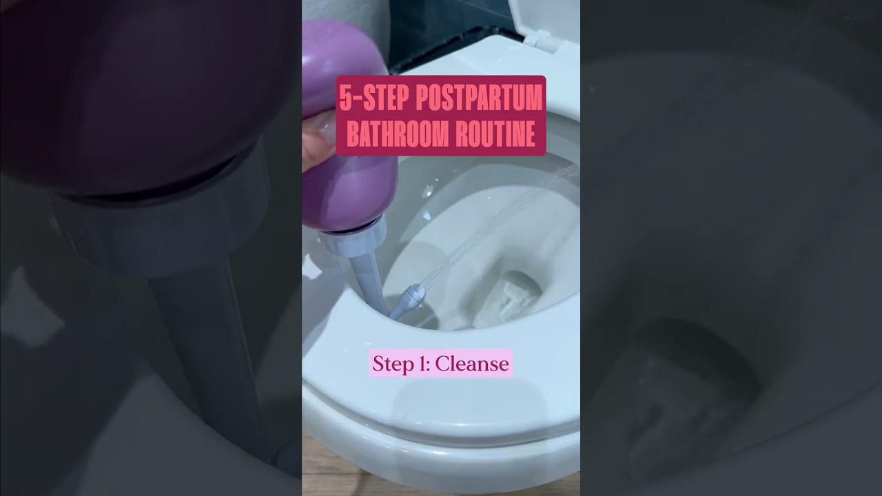 5-Step Postpartum Bathroom Routine #postpartum #postpartumrecovery #postpartumessentials