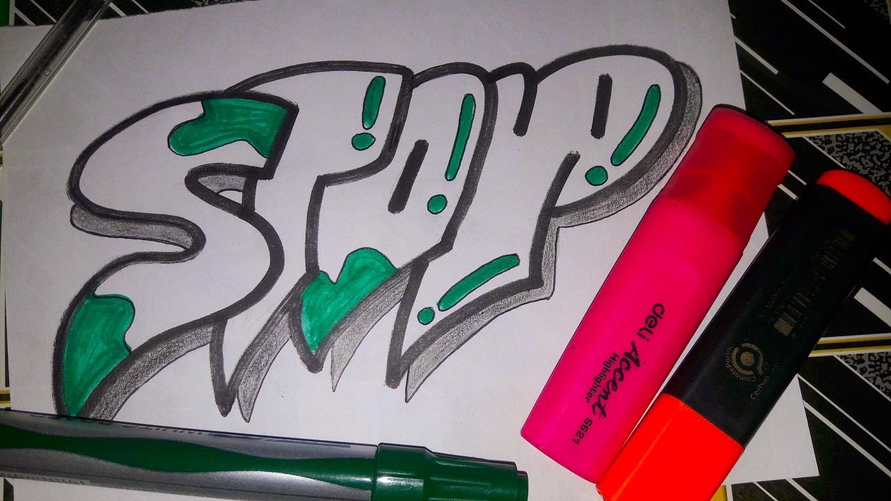 how to draw easy graffiti art