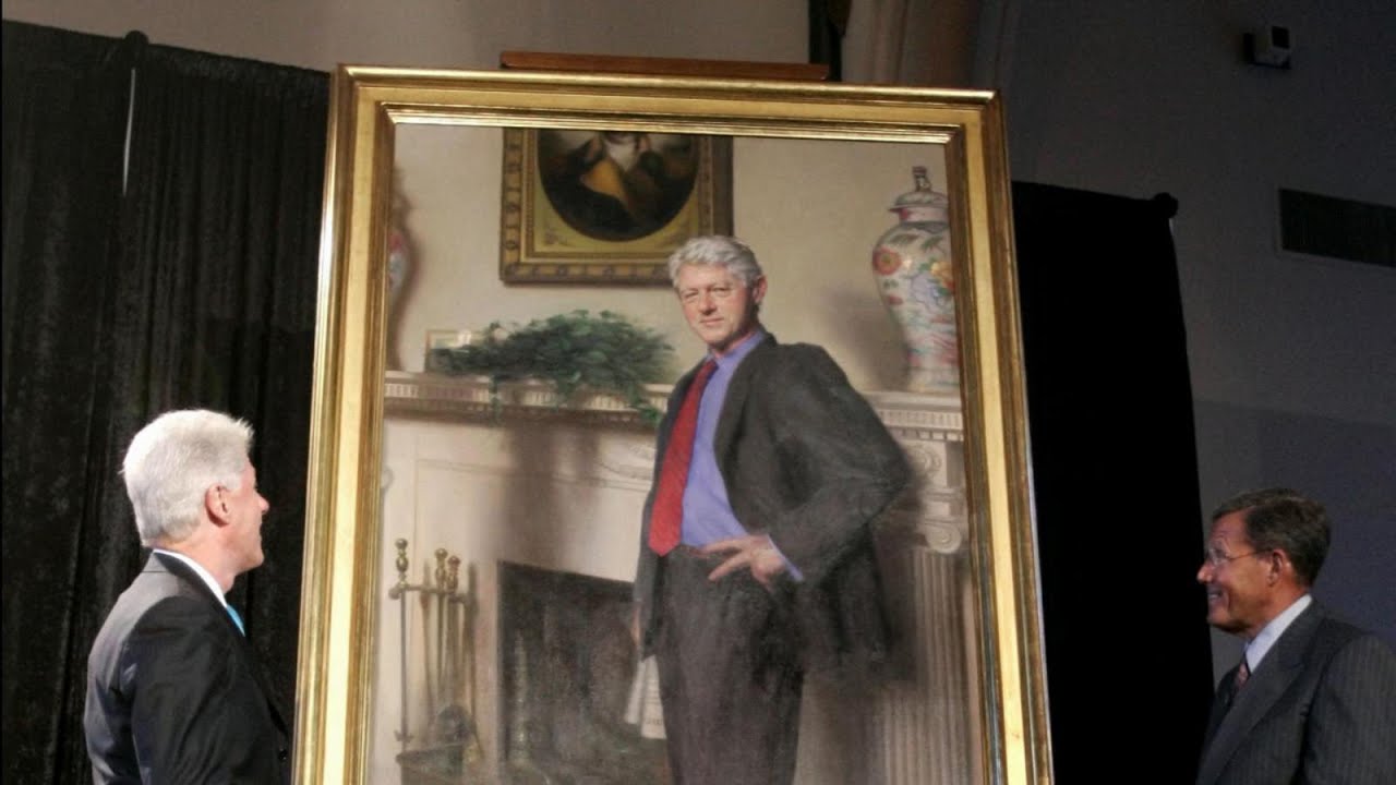 Monica&rsquo;s Blue Dress Casts a Shadow in Clinton Presidential Portrait