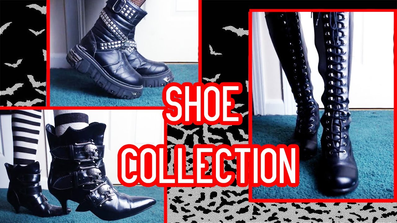 Alternative/Goth Shoe Collection! *Mostly Thrifted!* //OccultGamer