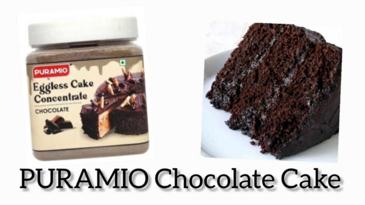 PURAMIO Eggless Chocolate Cake Concentrate Usage in Making Cake | Cake Making || PURAMIO