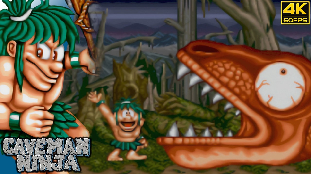 Caveman Ninja - Joe (Arcade / 1991) 4K 60FPS