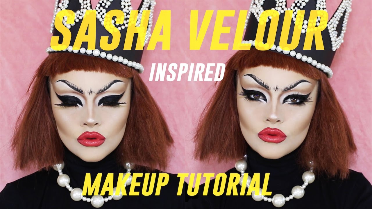 SASHA VELOUR! - inspired DRAG MAKEUP TUTORIAL!
