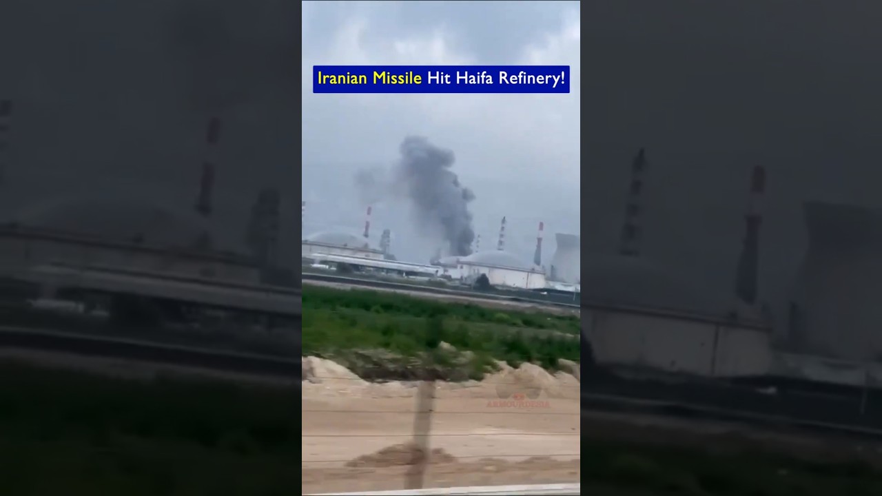 Haifa Refinery Hit by an Iranian Ballistic Missile Strike!!