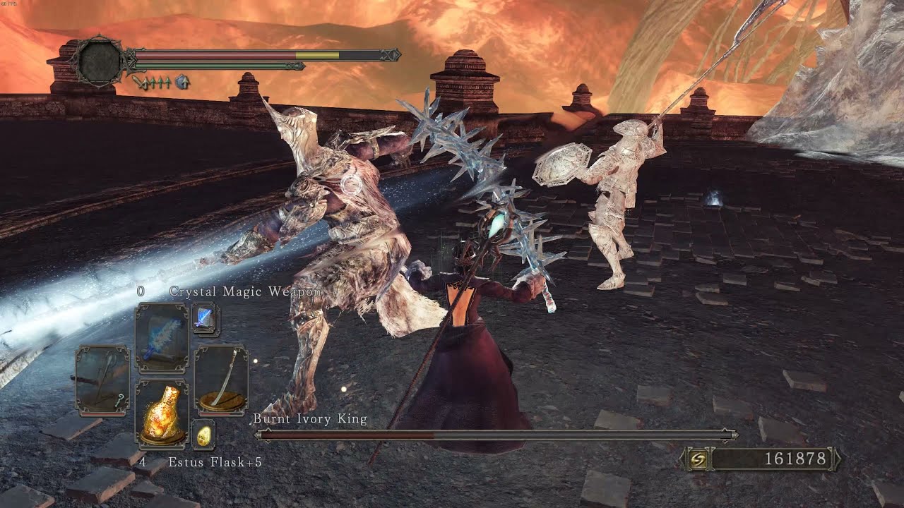 Dark Souls 2 - How to beat the Burnt Ivory King and Charred Loyce Knights