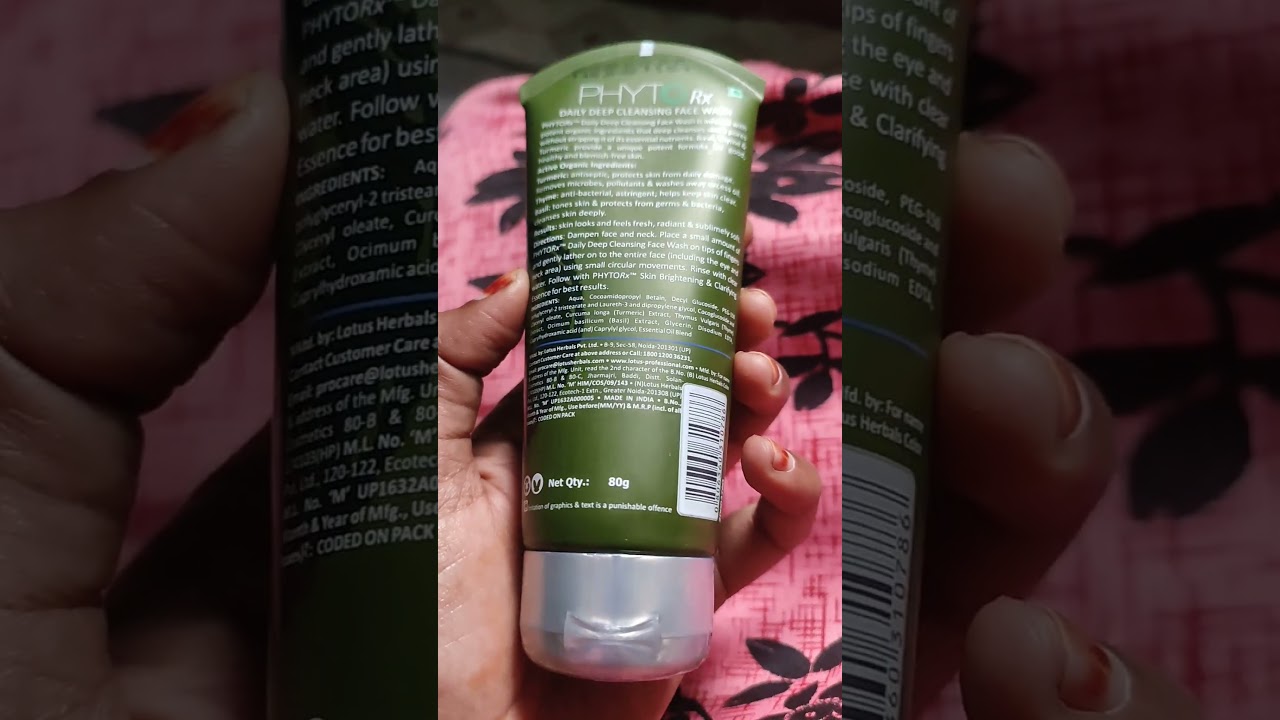 Lotus professional PHYTORx daily face wash🩷