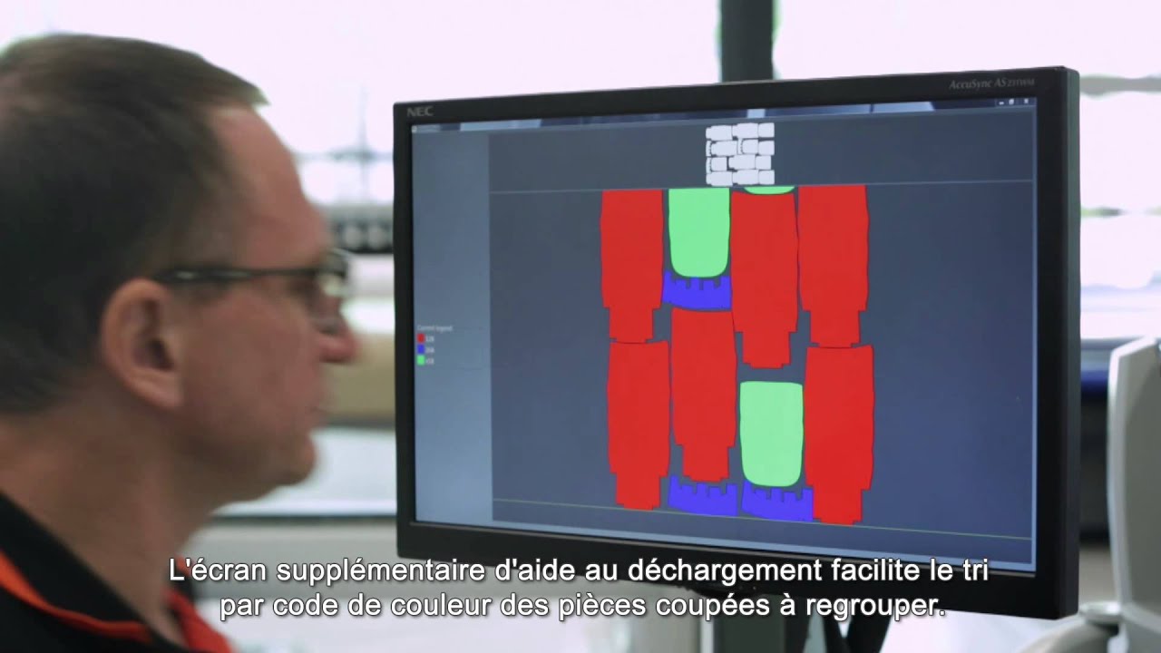 Machine de découpe de tissu de Lectra : Observez Vector® en action