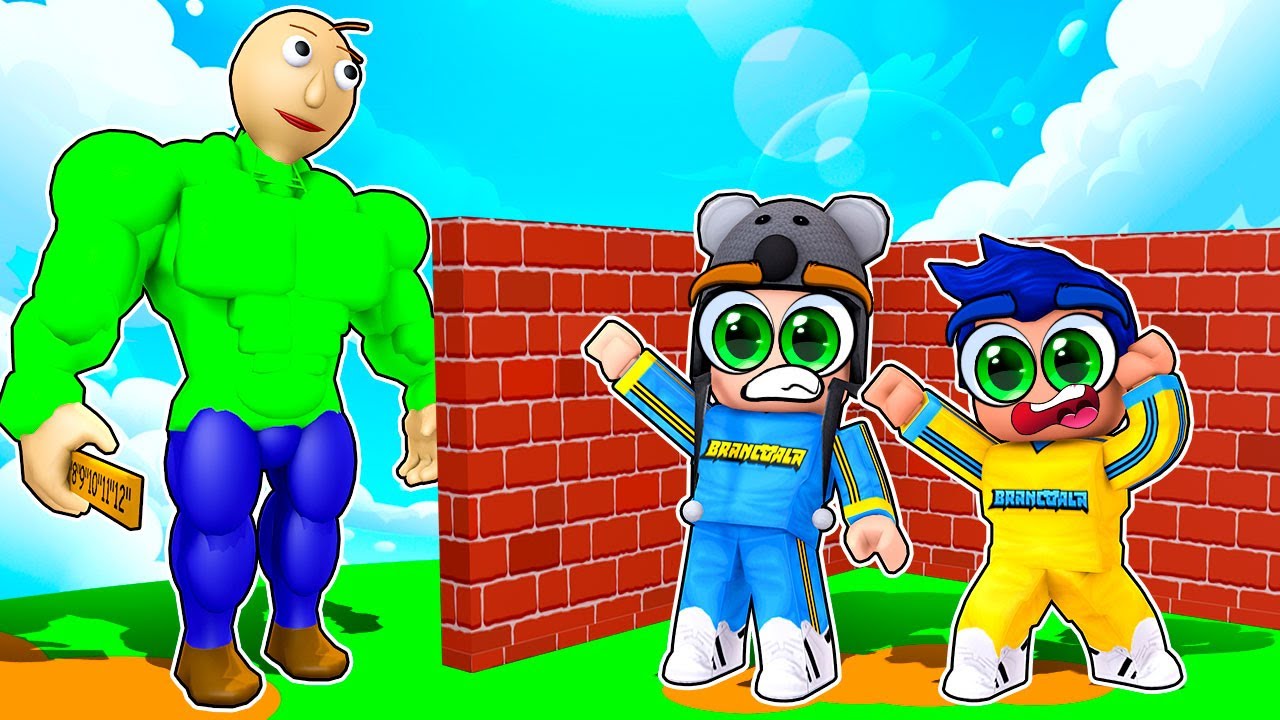 TENTE CONSTRUIR SEM O BALDI DESTRUIR - Roblox Brancoala Games