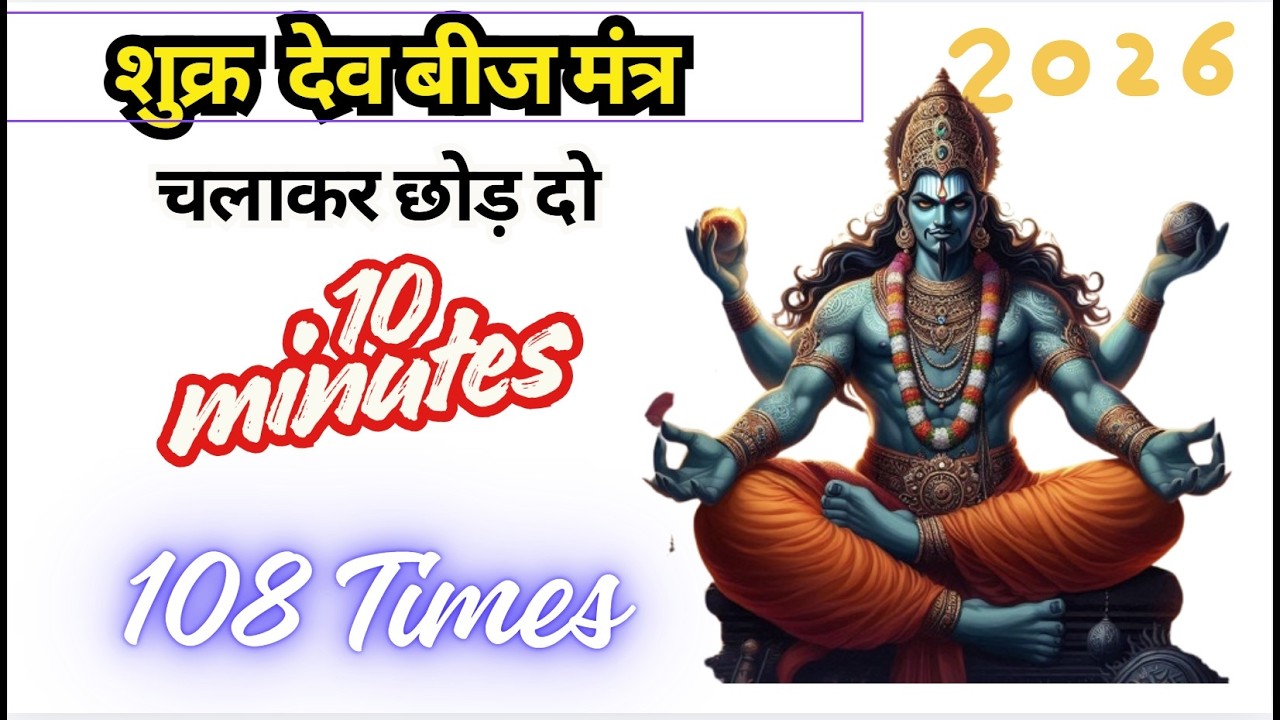 शुक्र देव बीज मंत्र | गुरु बीज मंत्र | Shukra Dev Beej Mantra | Shukravar Special Mantra