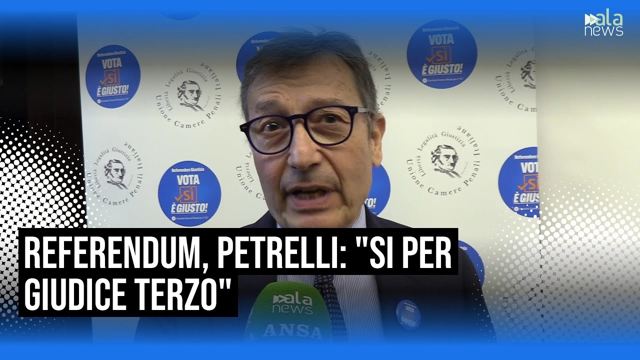 Referendum Giustizia, Petrelli: 