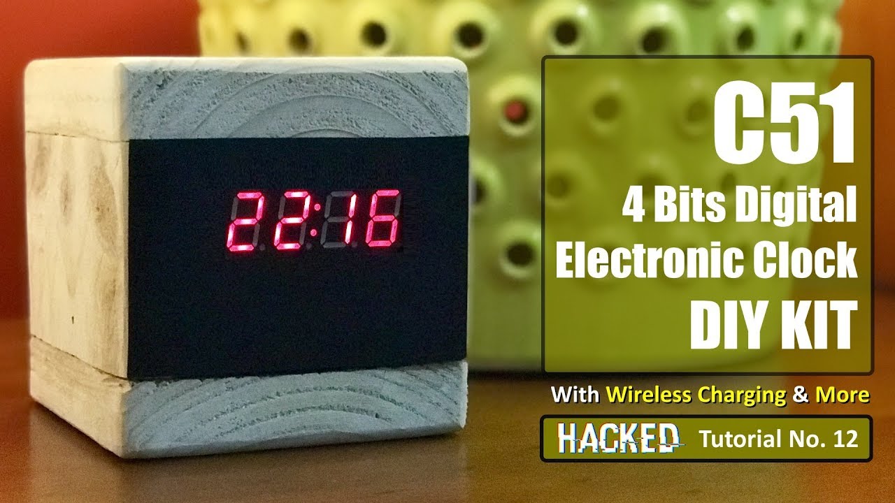 C51 4 Bits Electronic Clock  - YSZ 4 Hacked