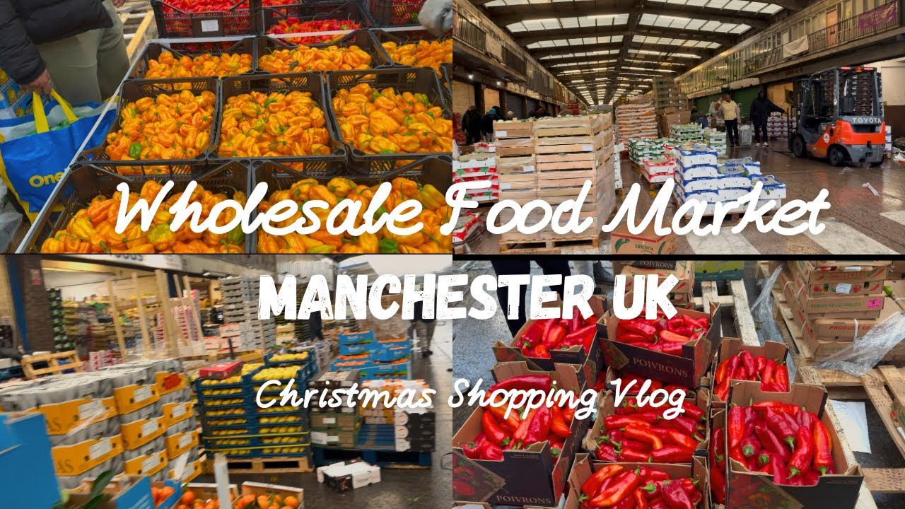 Wholesale Food Market UK | New Smithfield Market | Christmas Eve Grocery Shopping