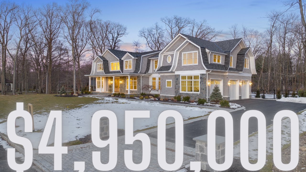 Touring the Most Opulent Hampton Style $4.95M Estate in Frank Lakes NJ