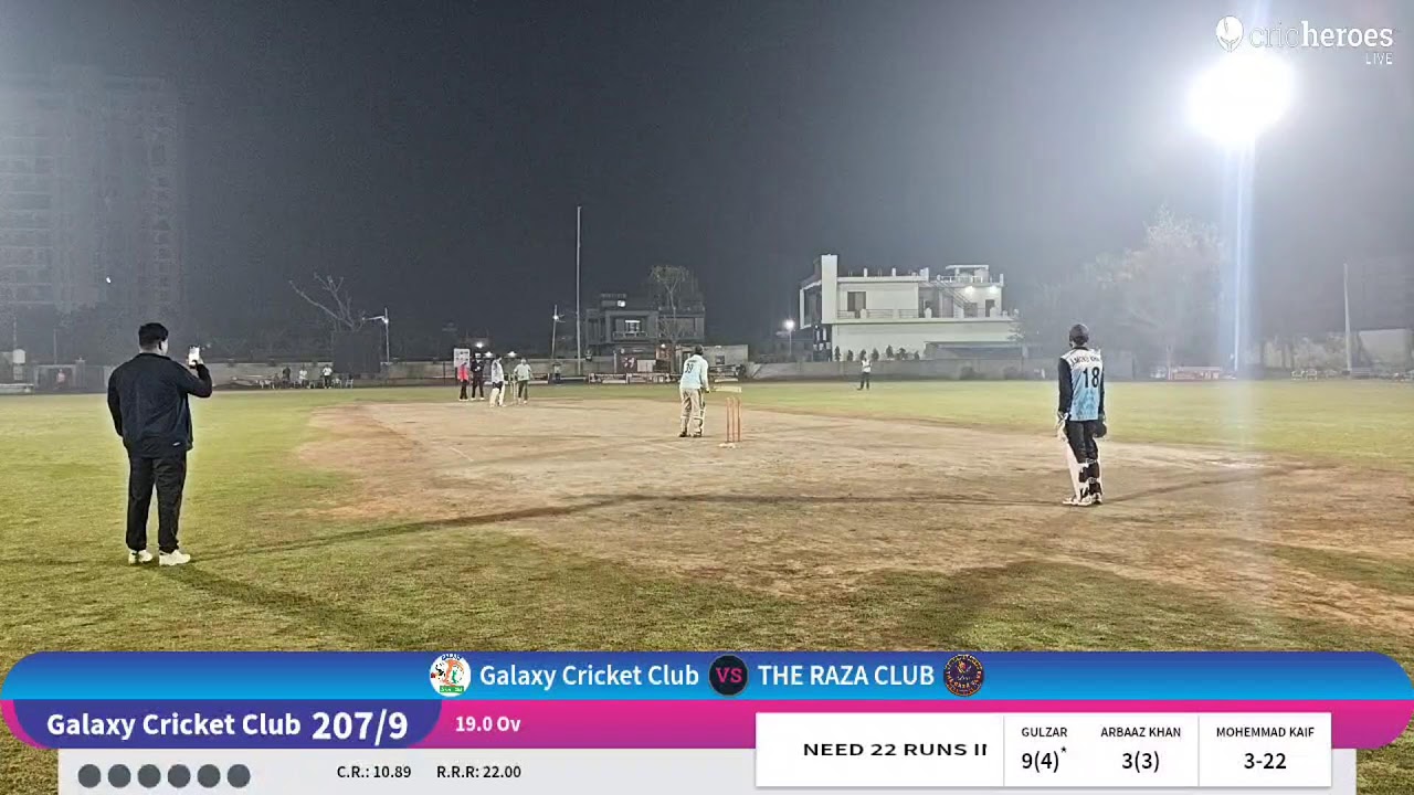 THE RAZA CLUB vs Galaxy Cricket Club live cricket match |  live - C3 cricket ground Jaipur