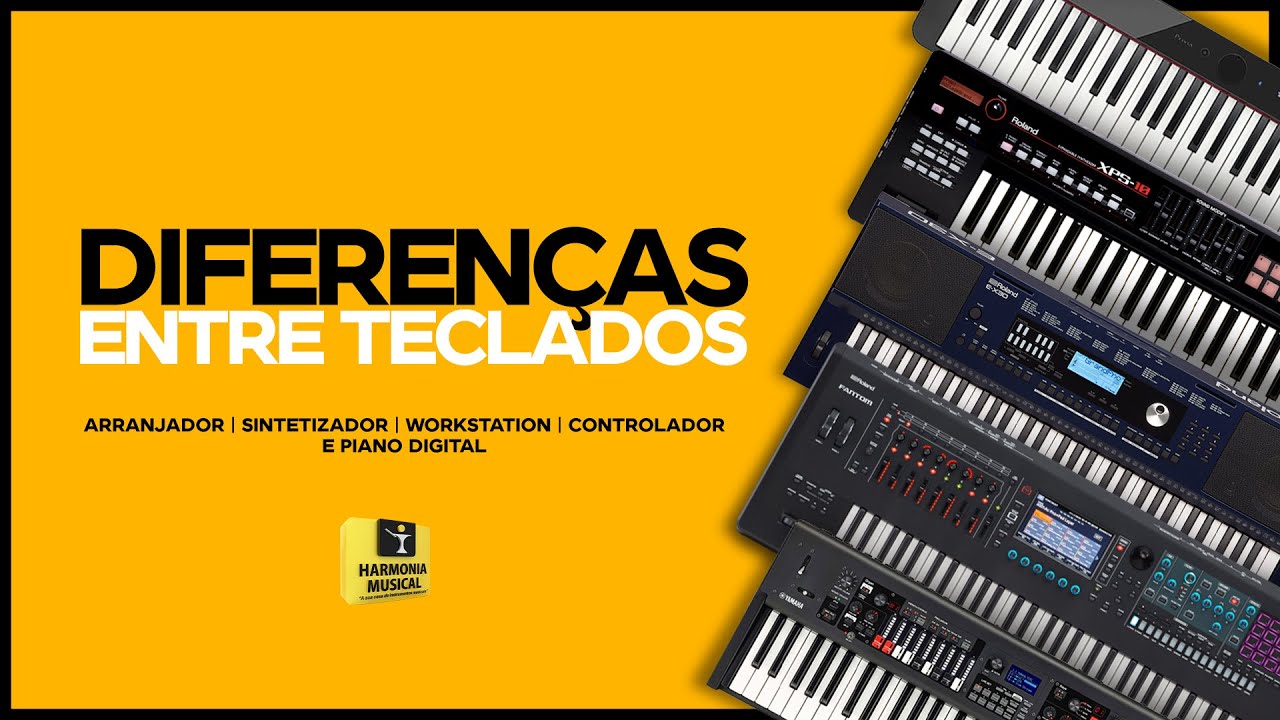 DIFERENÇAS ENTRE TECLADO ARRANJADOR | SINTETIZADOR | WORKSTATION | PIANO DIGITAL
