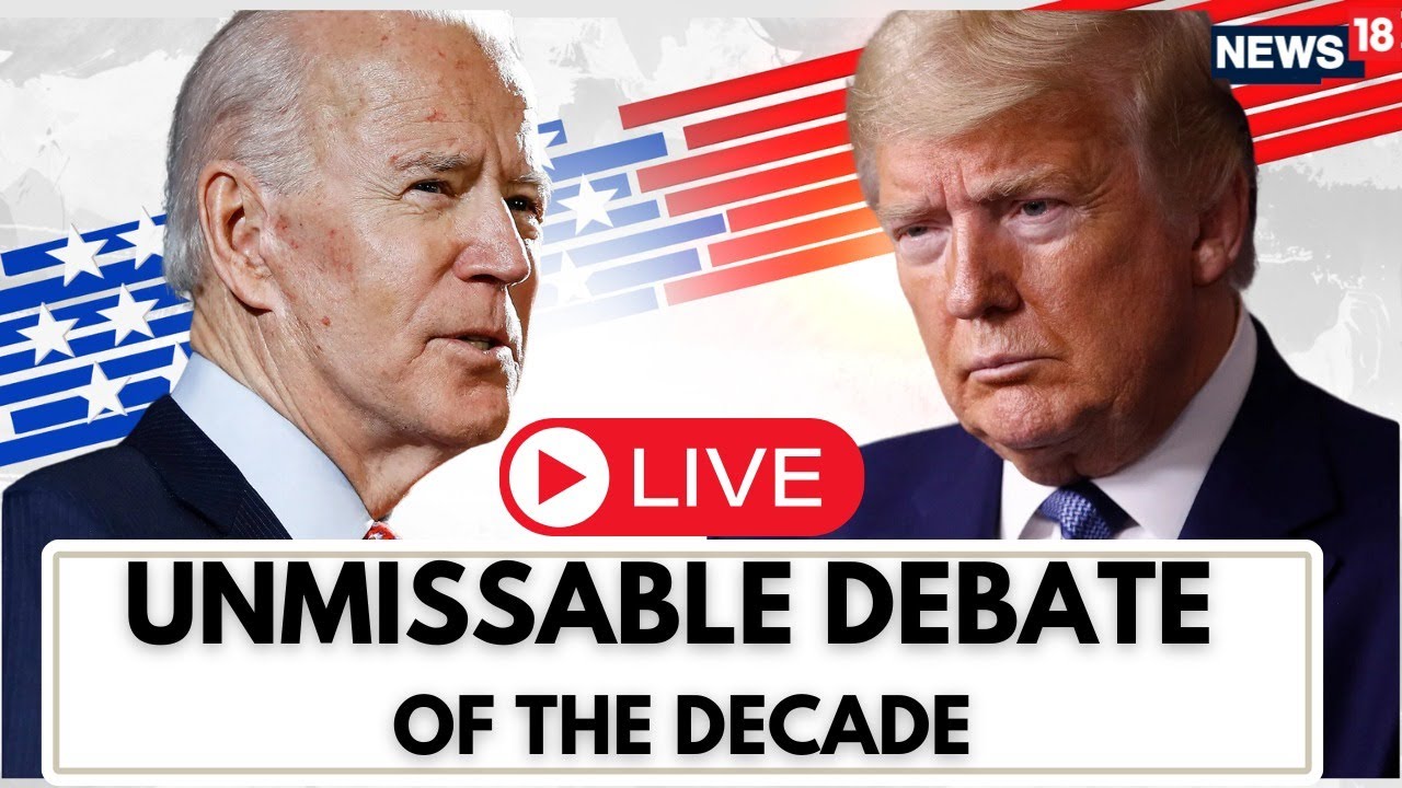 Live : First Trump-Biden Debate | Trump Vs Joe Biden Live | CNN Presidential Debate 2024 | N18G