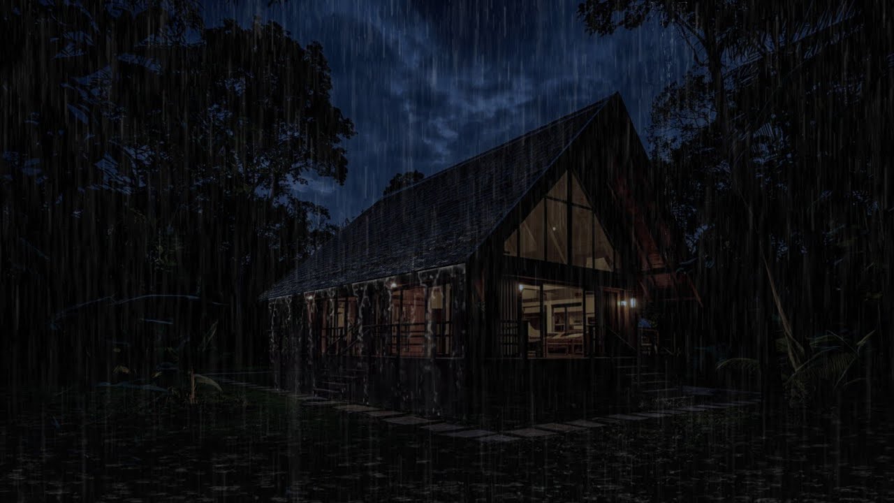 Perfect Rain Sounds for Sleeping | Cozy Rainfall and Distant Thunder in the Dark