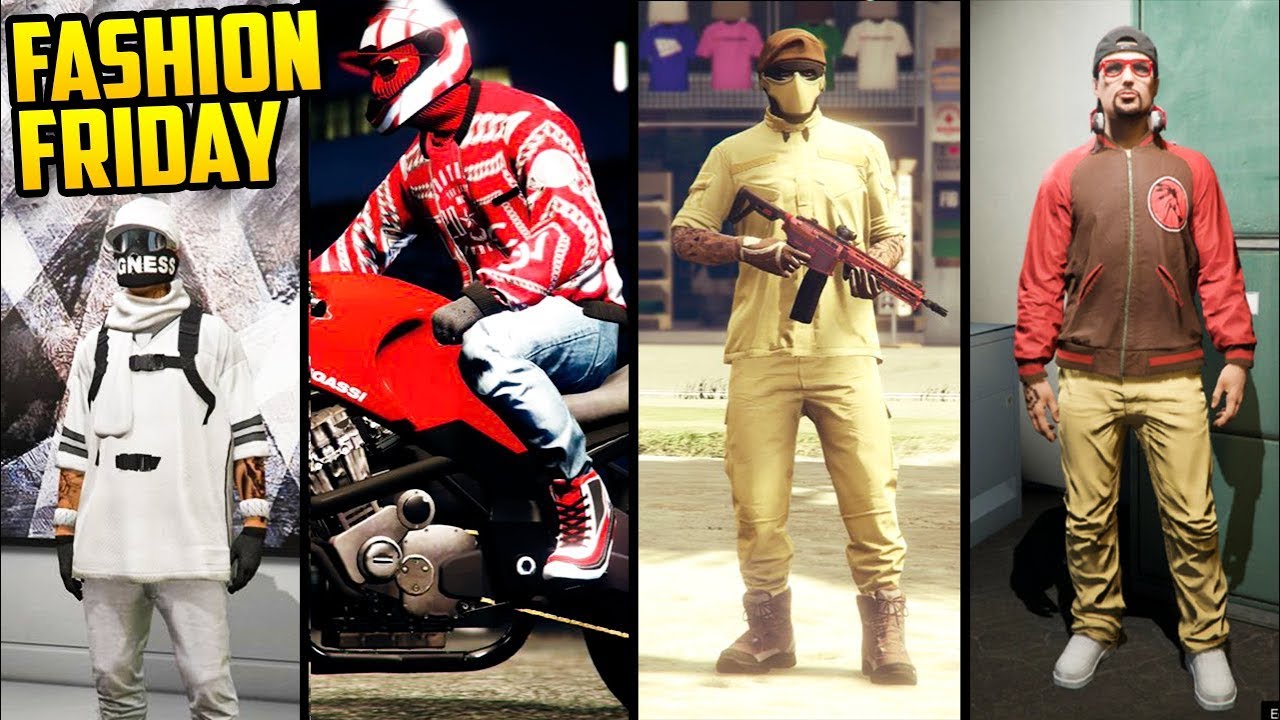 GTA Online FASHION FRIDAY! (The Sandman, Red Biker, Woodland Mercenary & More)