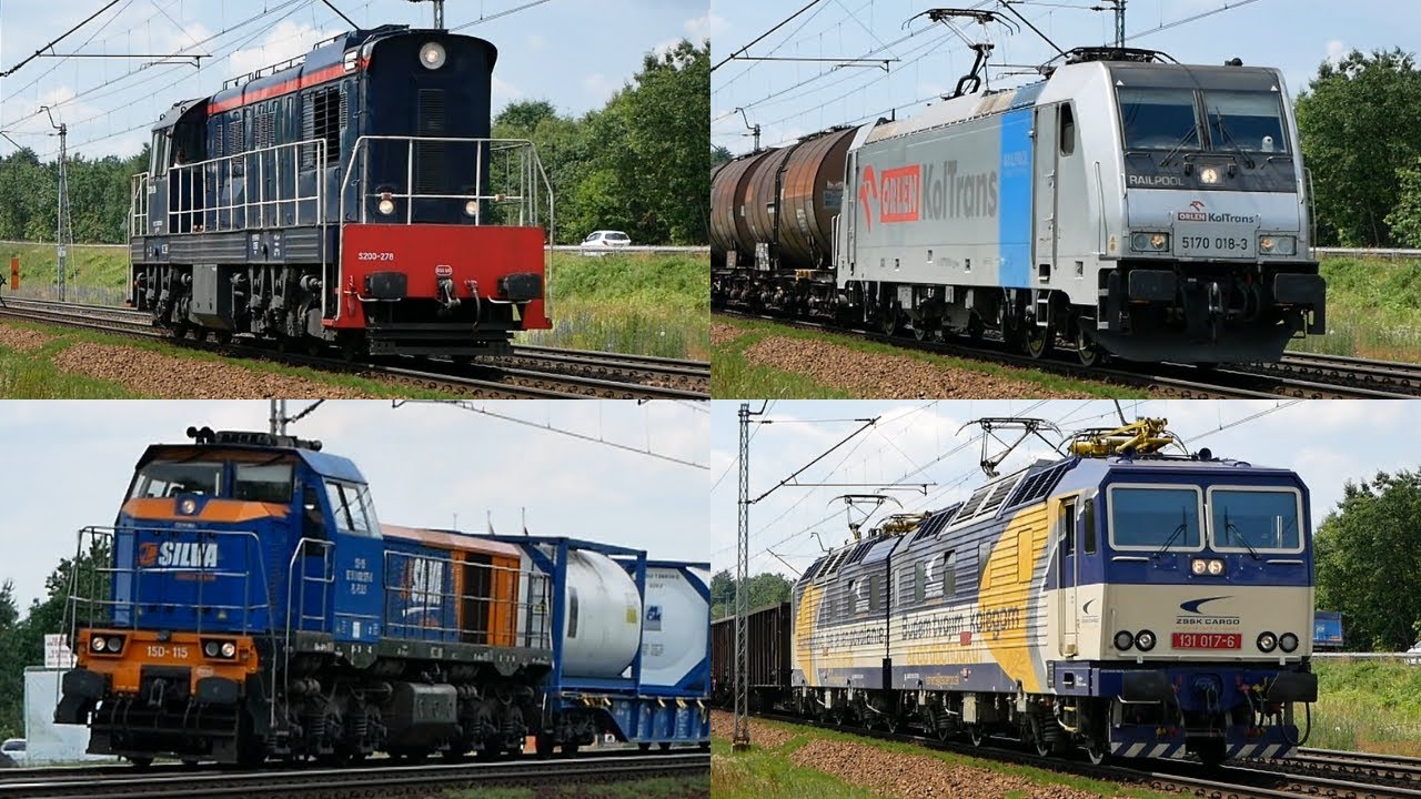 Pociągi osobowe i towarowe na ruchliwym szlaku w Blachowni na LK 61 (1/4) | Czerwiec 2023