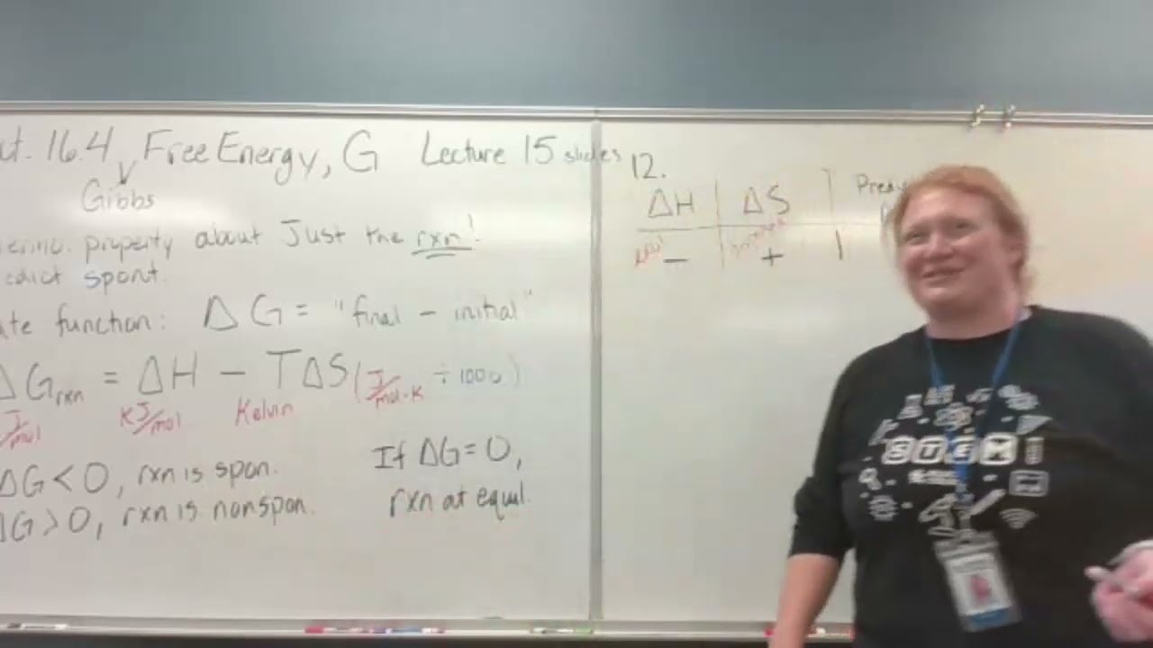 CHEM14120001 Poe 2025SP: 16.4-free energy InClass #12 -18