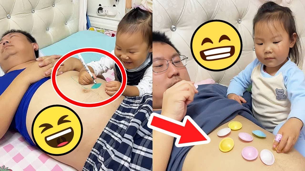 女兒怎麼總是欺負老爹？太搞笑了吧 #baby #亲子 #familyfun
