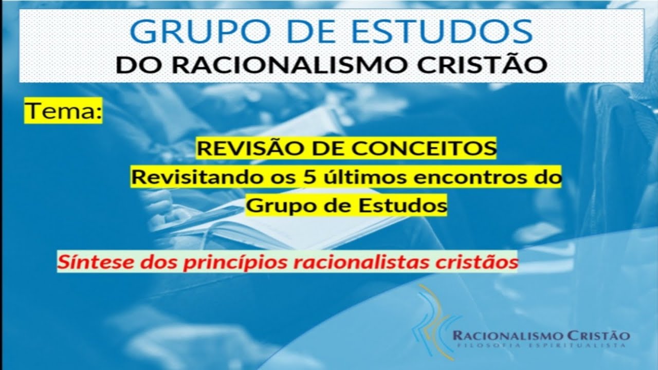 GERC - Revisão de Conceitos - Revisitando os 5 últimos encontros  do Grupo de Estudos
