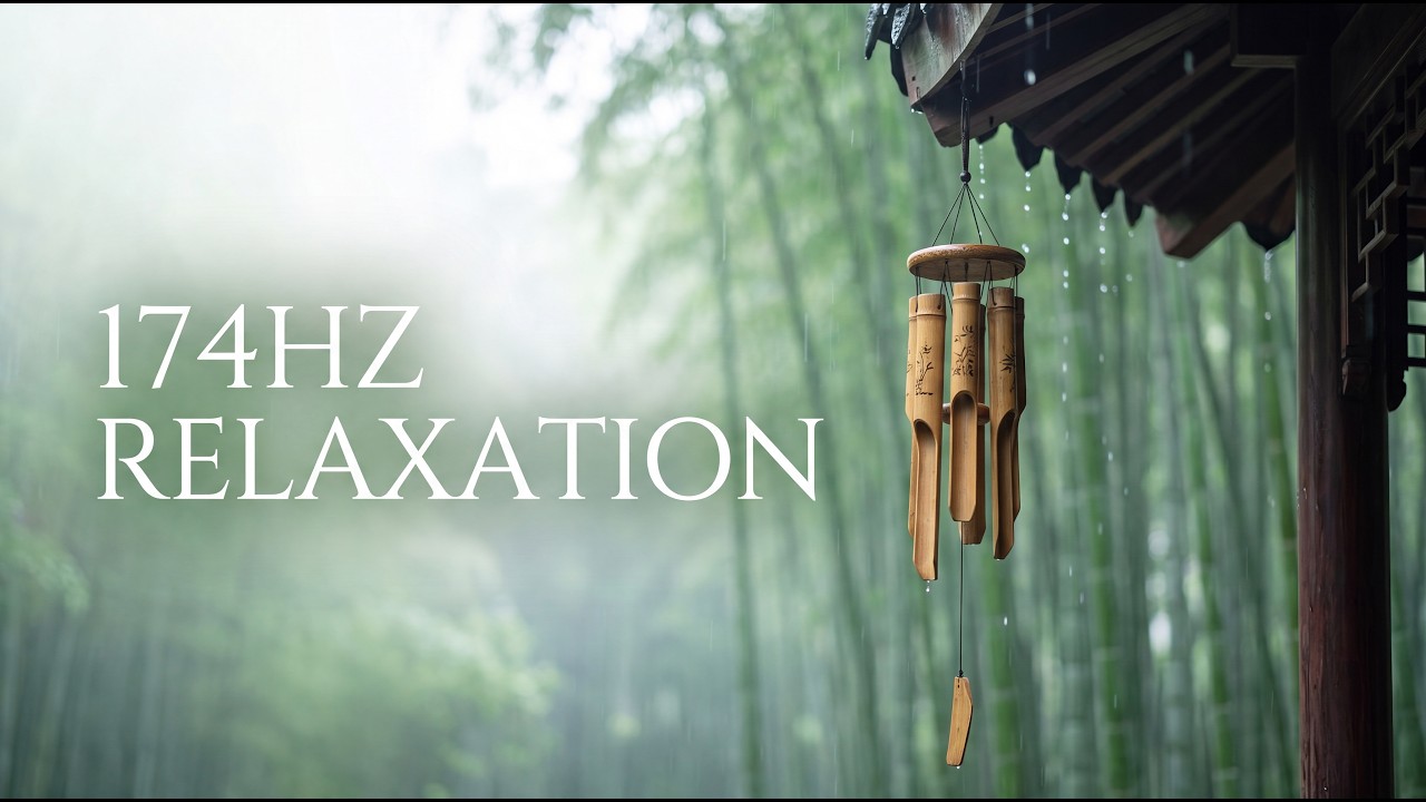 174Hz Chinese Healing Music | Guqin and Water Ambience for Relaxation