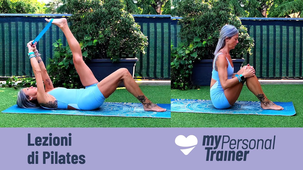 Pilates per il dolore al ginocchio con mini band