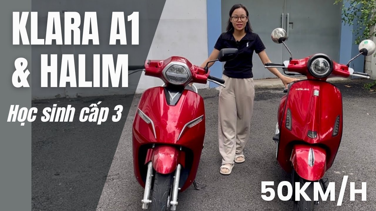 Xe điện Vinfast Klara và xe máy Halim 50cc học sinh chọn xe nào?