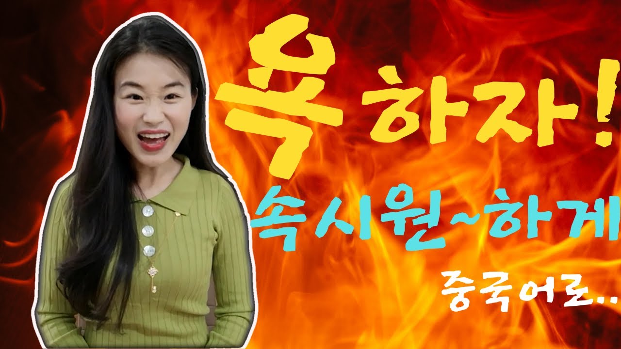 중국어 욕 배우기 #중국어욕 #중국어회화 #생활중국어