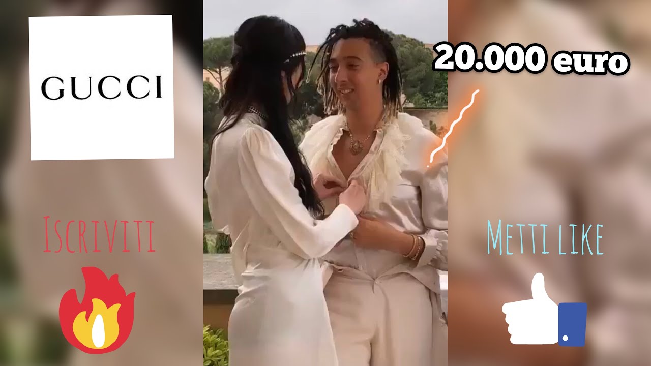 GHALI E LA SUA FIDANZATA MARIACARLA BOSCONO SPENDONO OLTRE 20.000 EURO DA GUCCI PER LA SFILATA!!