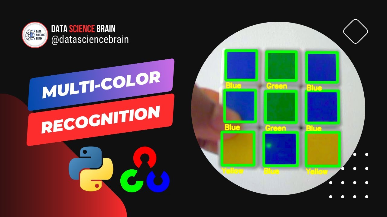 Live Multi Color Recognition using OpenCV & Python