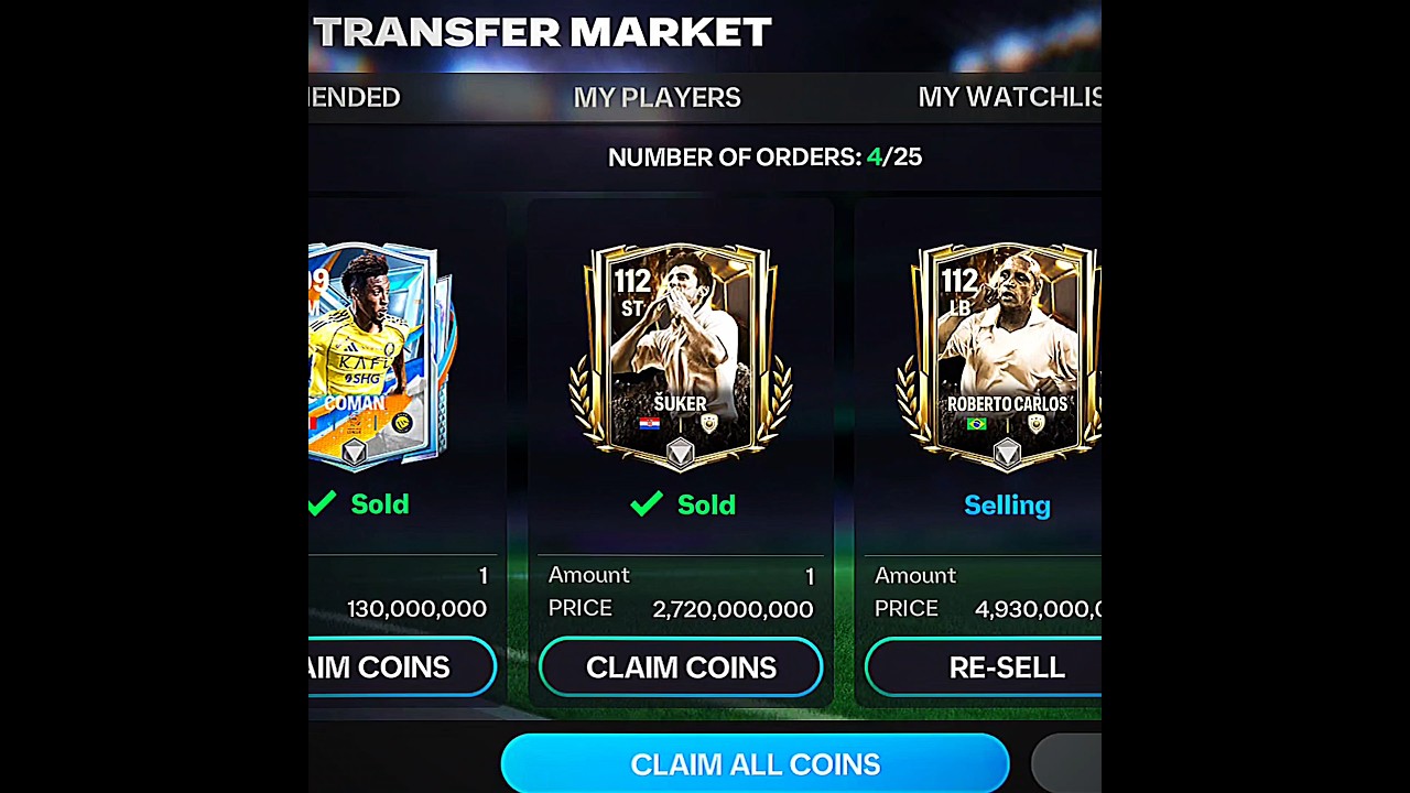How to sell Ballon d'Or players 🤩🤑 #eafc #fifa #eafc25 #fcmobile #fifamobile