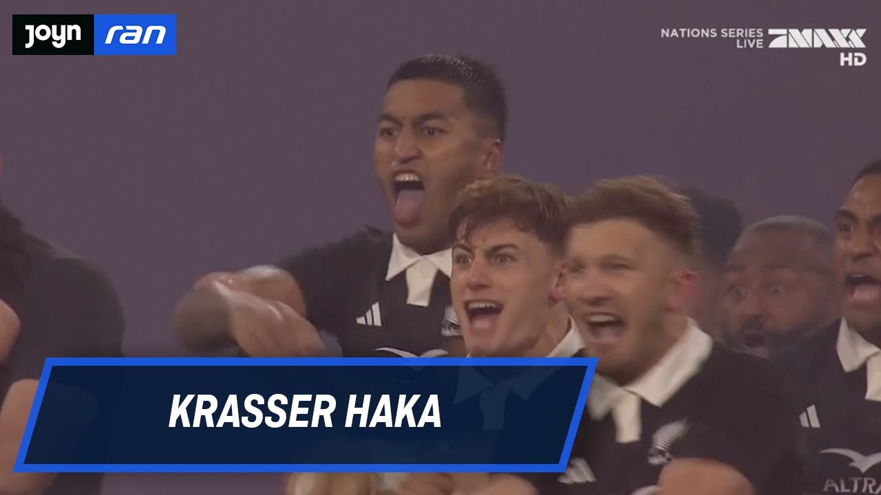 Rugby Nations Series: Krasse Inszenierung! Neuseeland-Haka begeistert