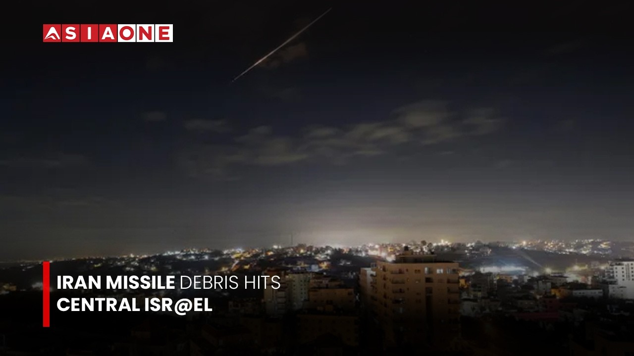 Обломки иранской ракеты упали в центральном Израиле | Asia One News