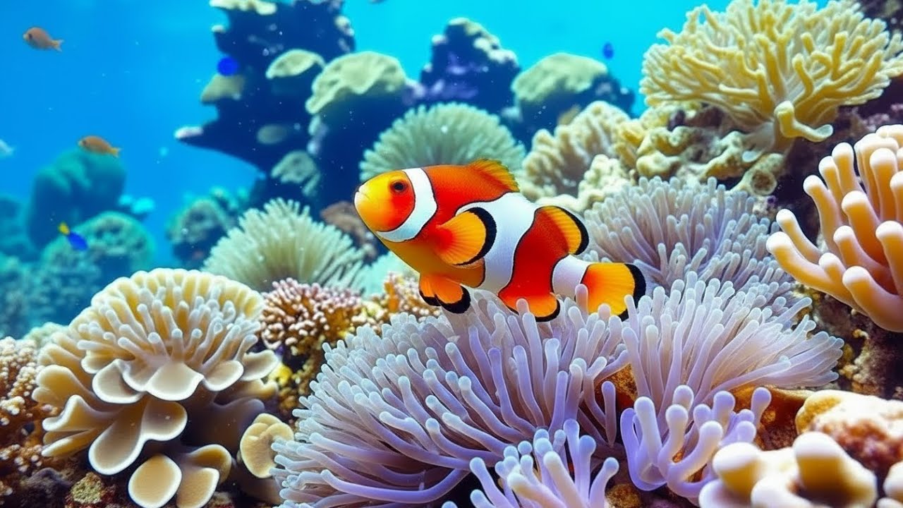 The Best 4K Aquarium - Dive Into The Mesmerizing Underwater Realm, Sea Jellyfish, Coral Reefs .