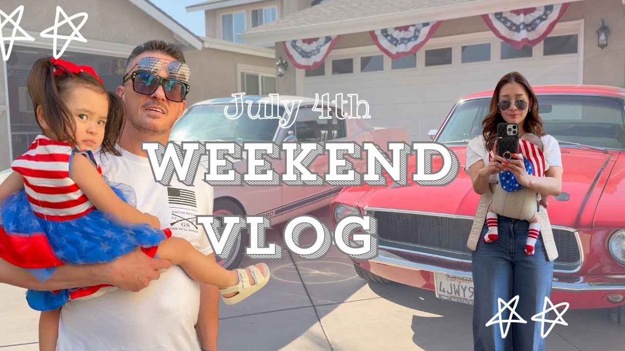 【アメリカ人家族の週末❤️】July 4th Vlog/Celebrating Independence Day in the USA 🇺🇸