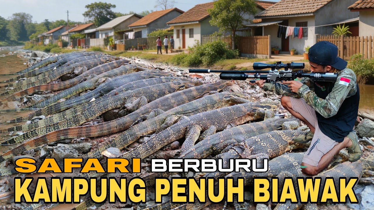 BERBURU DI KAMPUNG PENUH BIAWAK || BERBURU BIAWAK || MONITOR LIZARD || PEST CONTROL 