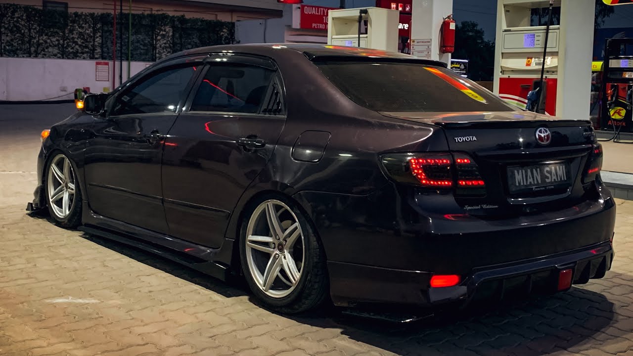 Red Wine Fully Modified Corolla E140 ♥️ || Air Suspension 💯
