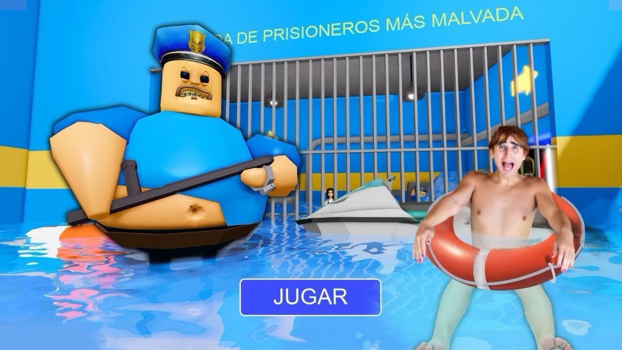 LA PRIGIONE DI BARRY SI È ALLAGATA SU ROBLOX…😱🌊 *nuotiamo*