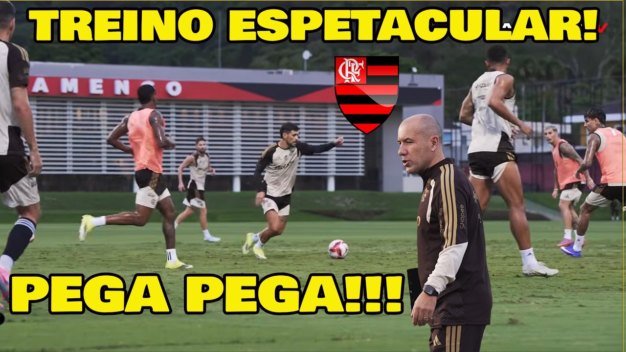 PRIMEIRO TREINO DE LEONARDO JARDIM NO FLAMENGO! INTENSIDADE ABSURDA!